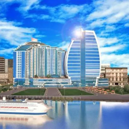 Baku - Park Azure With Sea View Two Bedrooms And One Living Room-2